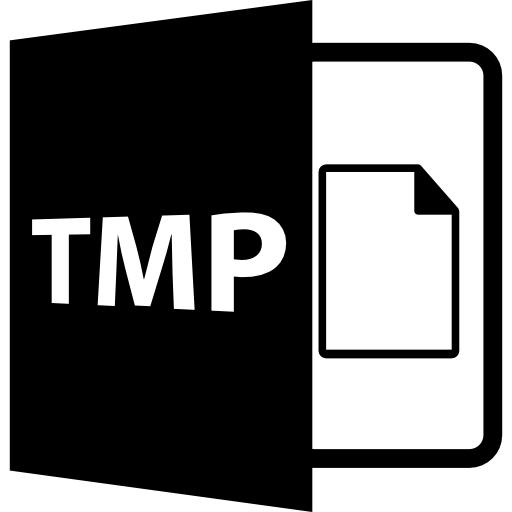 símbolo de formato de archivo tmp icono gratis