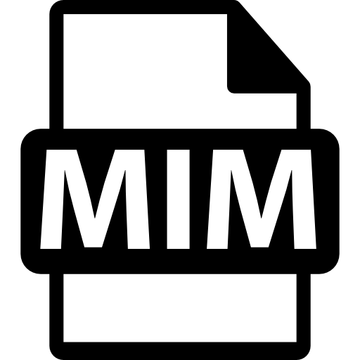 variante de formato de archivo mim icono gratis