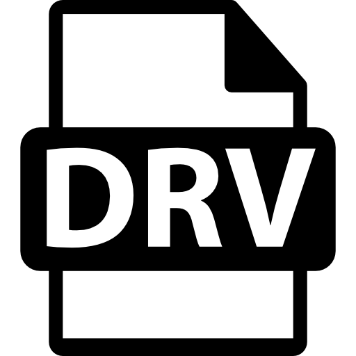 Формат файла max. DRV файл. DRV значок. *.Sys, *.DRV. Системный файл DRV.