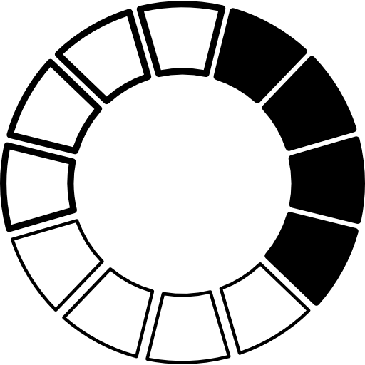 color wheel with black and white