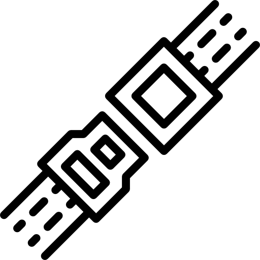 cinturón de seguridad icono gratis