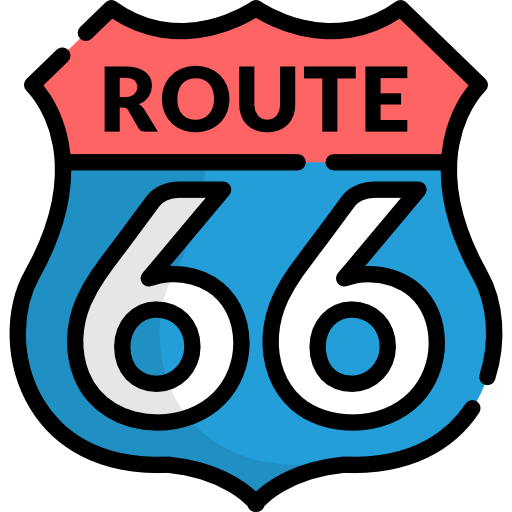 ruta 66 icono gratis