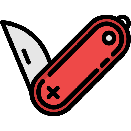 cuchillo del ejército suizo icono gratis