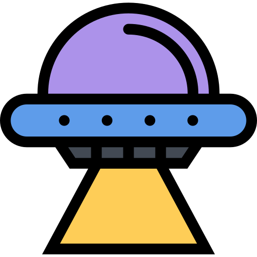 Ufo Coloring Color Icon