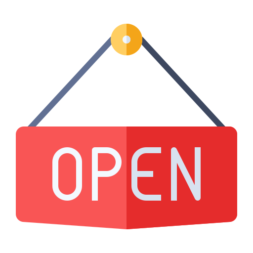 Open sign Generic Flat icon