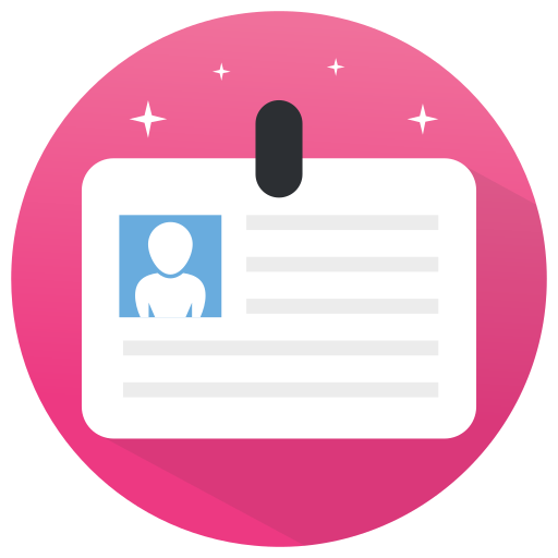 tarjeta de identificación icono gratis