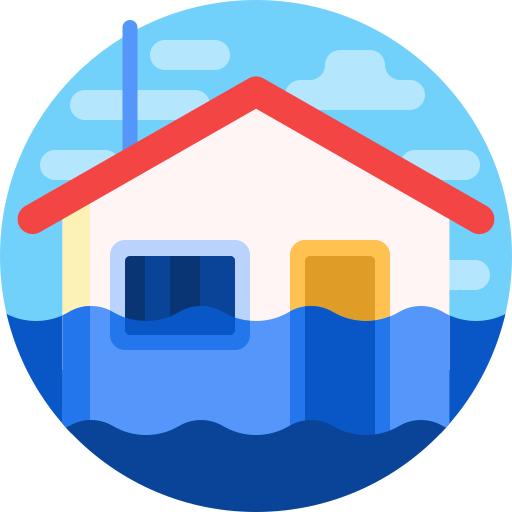 Flooded house - Free nature icons