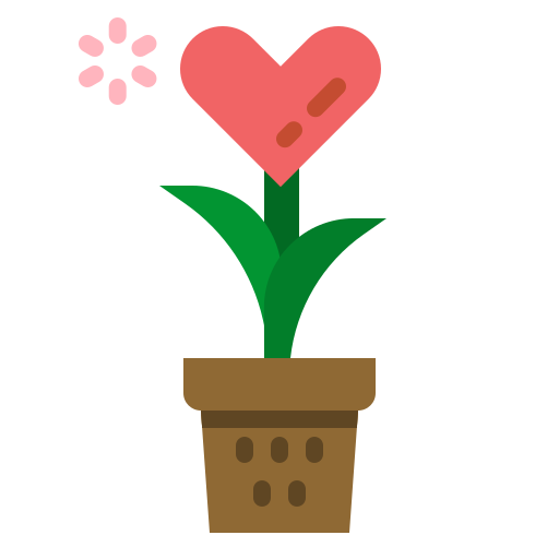 Love plant photo3idea_studio Flat icon