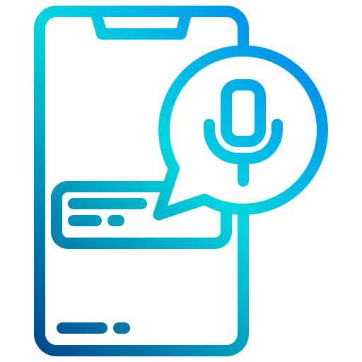 mensaje de voz icono gratis
