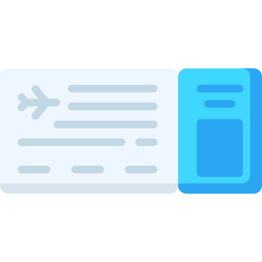 Plane ticket free icon Plane ticket free icon