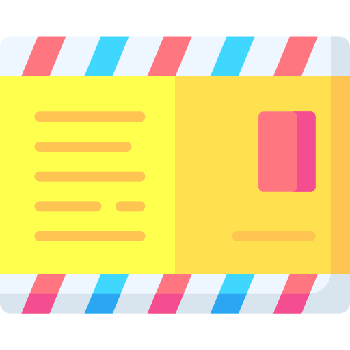 tarjeta postal icono gratis