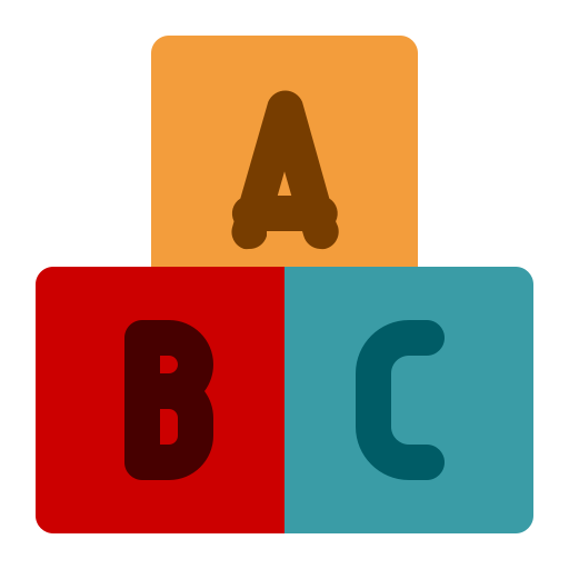 bloque abc icono gratis