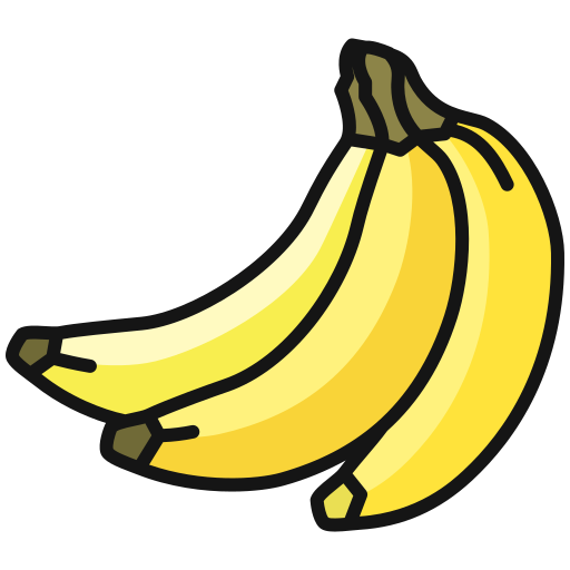 Ícones de banana em SVG, PNG, AI para baixar.