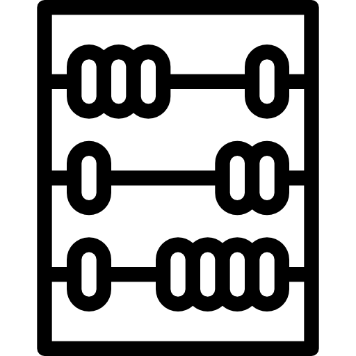 Abacus Coloring Lineal icon