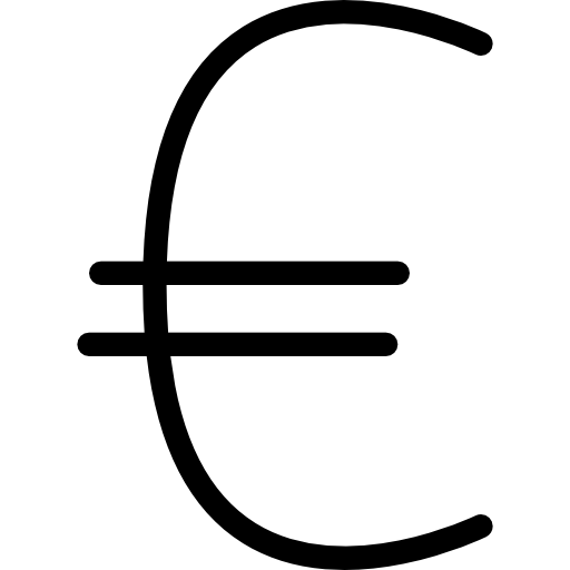 euro icono gratis