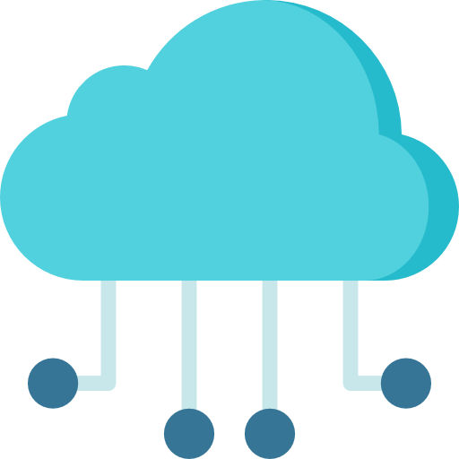 blue cloud icon