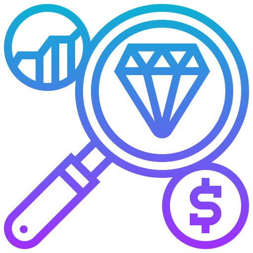 inversión de mercado icono gratis