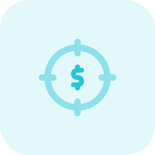 punto de mira icono gratis