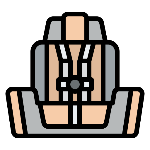 asiento de coche de bebé icono gratis