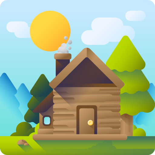 Cottage 3D Color icon