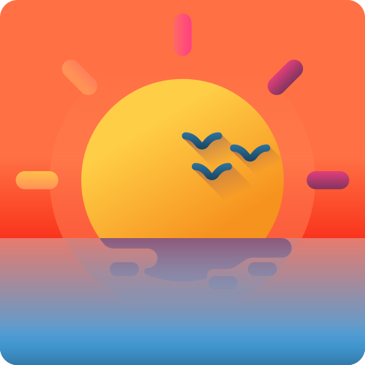 Sunset 3D Color icon