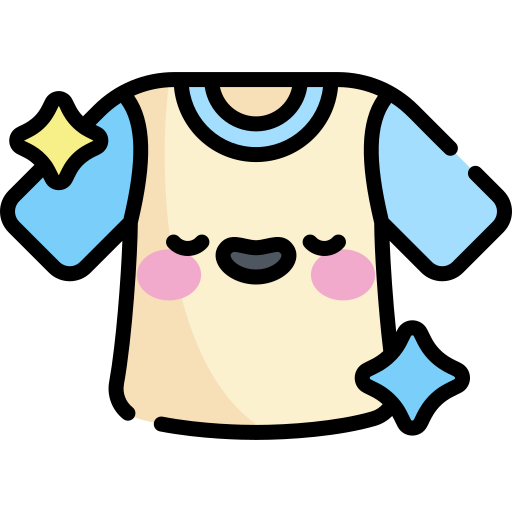 T shirt Kawaii Lineal color icon