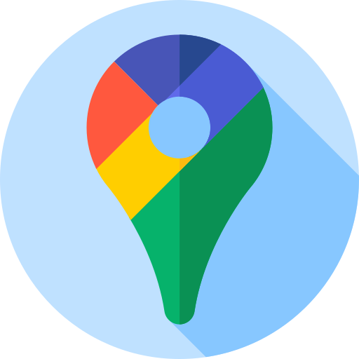 Google maps Flat Circular Flat icon
