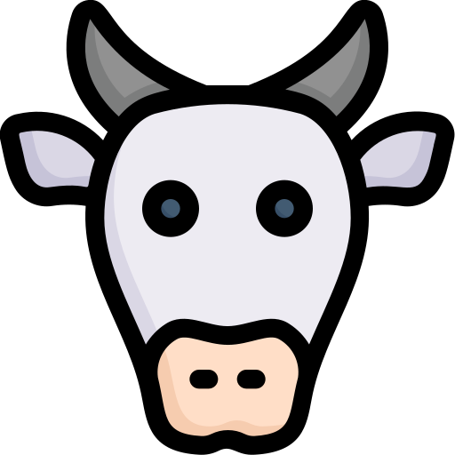 Cow Generic Outline Color icon