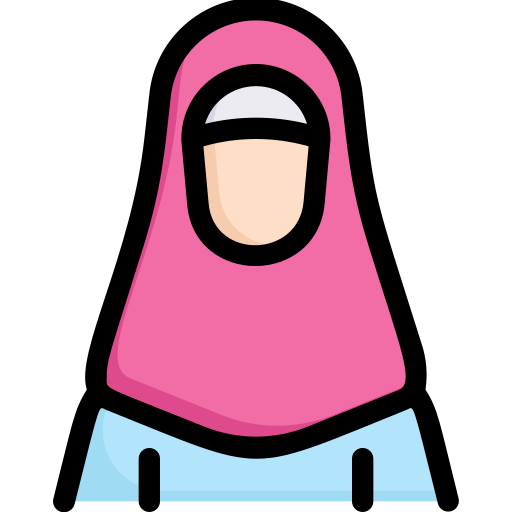 Muslimah Generic Outline Color icon