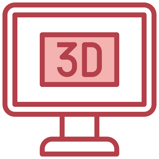 película 3d icono gratis