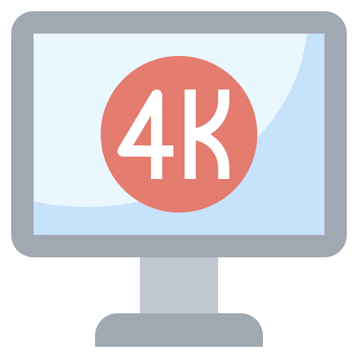 película 4k icono gratis