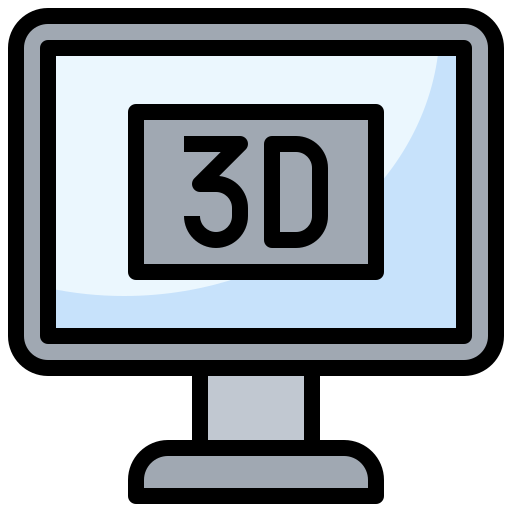 película 3d icono gratis