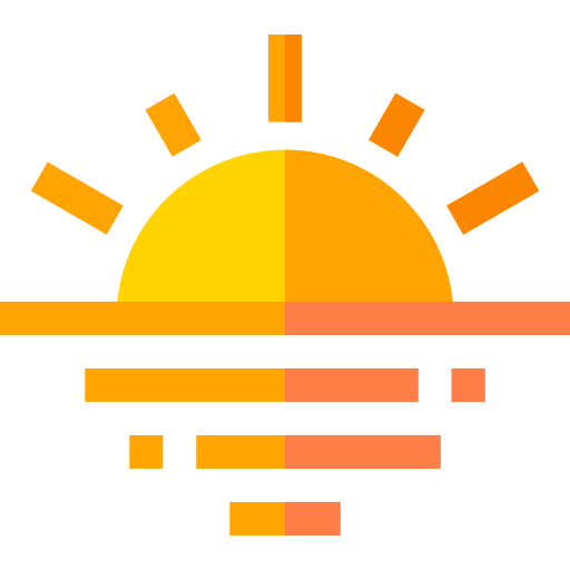 puesta de sol icono gratis