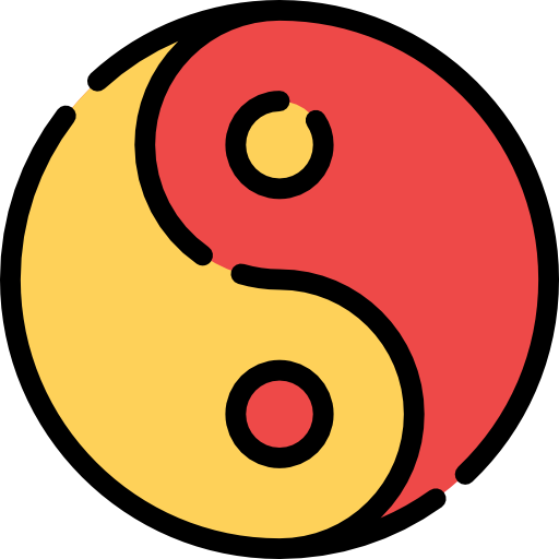 yin yang icono gratis