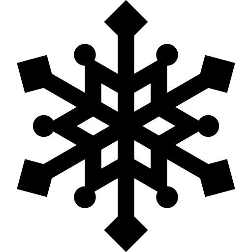 Snowflake Basic Straight Filled icon