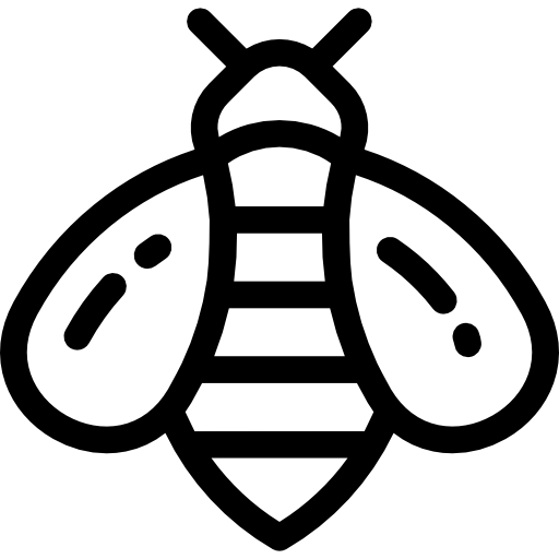 Bee Detailed Rounded Lineal icon