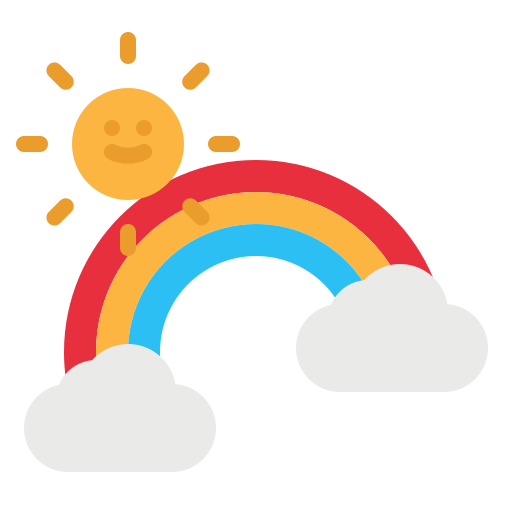 arco iris icono gratis