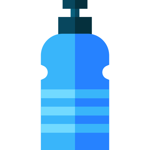 Water bottle Basic Straight Flat icon