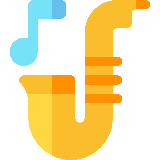 saxofón icono gratis