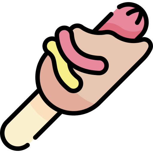 corndog icono gratis