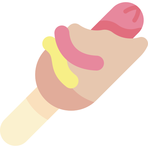 corndog icono gratis