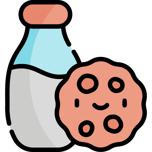 biscuit et lait Icône gratuit biscuit et lait Icône gratuit