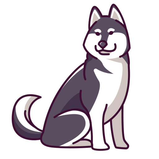 Siberian husky - free icon