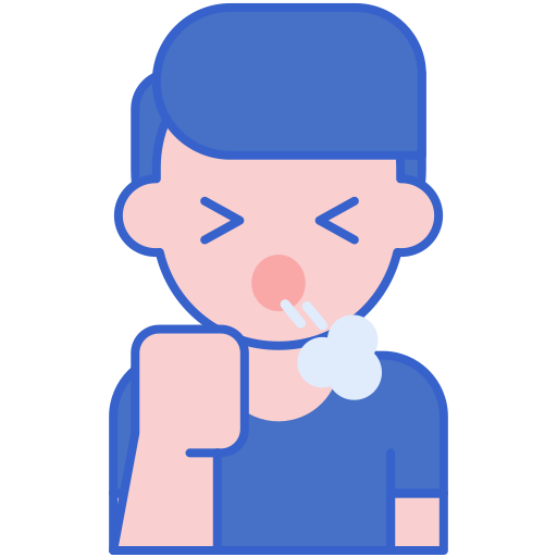 Cough Flaticons Lineal Color icon