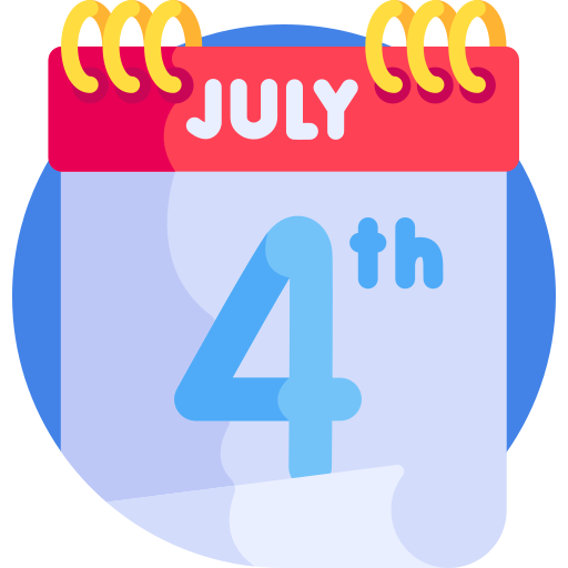 4 juillet Icône gratuit