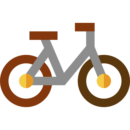 Bicycle Basic Straight Flat icon