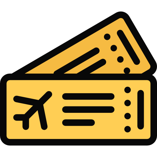 Plane ticket free icon