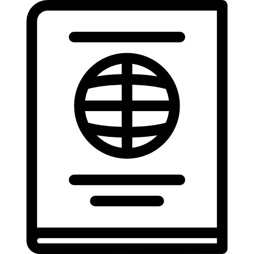 pasaporte icono gratis