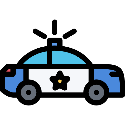 coche de policía icono gratis