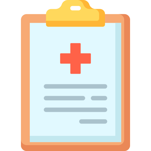 informe médico icono gratis